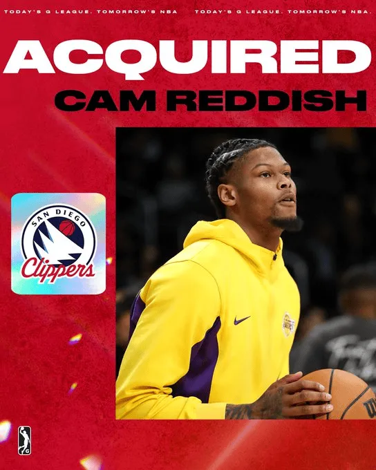 爱体育下载-欢迎来到发展联盟！发展联盟官方欢迎雷迪什加盟圣迭戈快船